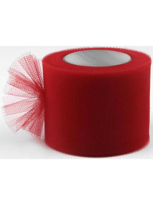 Фатин, 5 см, 11 ± 1 г/кв.м, 23 ± 1 м, цвет красный №13