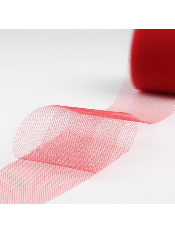 Фатин, 5 см, 11 ± 1 г/кв.м, 23 ± 1 м, цвет красный №13