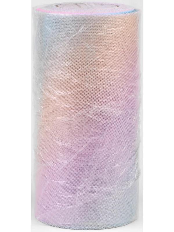 Фатин «Радуга», 15 см, 11 ± 1 г/кв.м, 23 ± 1 м, цвет разноцветный