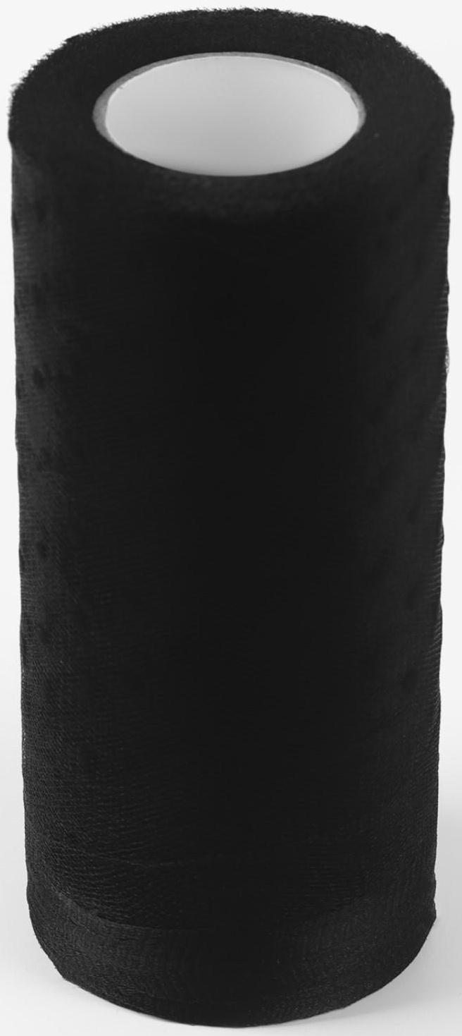 Фатин «Горох», 15 см, 11 ± 1 г/кв.м, 23 ± 1 м, цвет чёрный №21