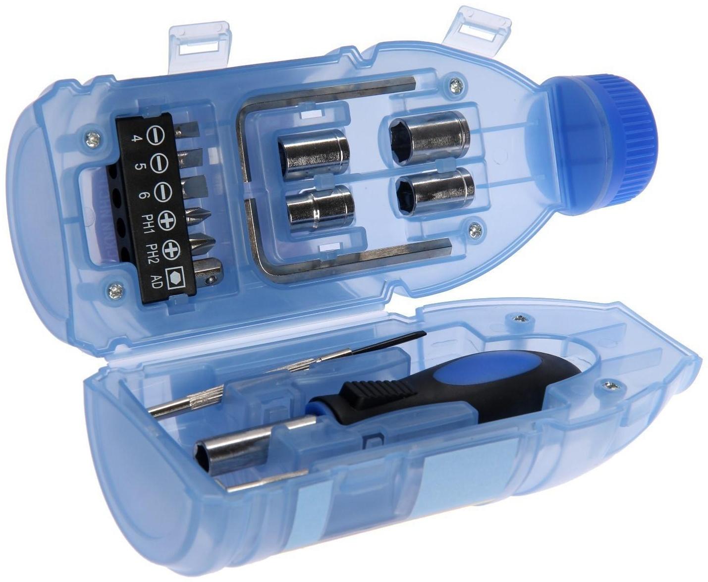 Набор инструментов ТУНДРА, подарочный пластиковый кейс 
