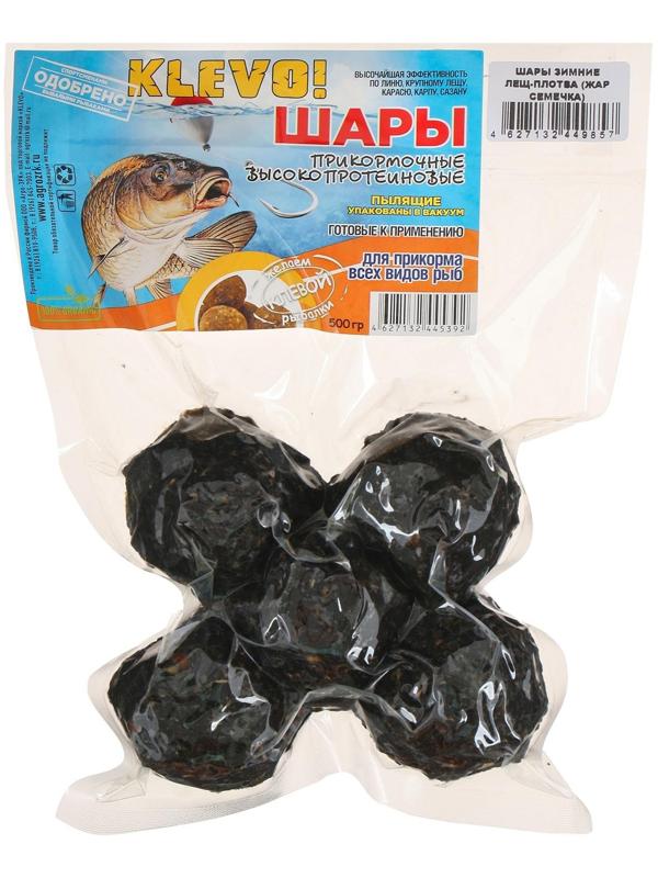Шары зимние в вакууме лещ-плотва, аромат жареная семечка, 500 гр