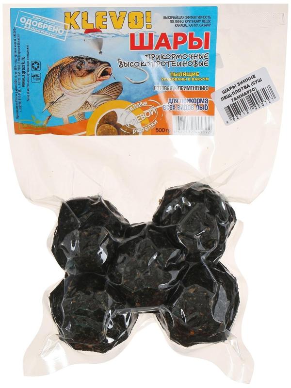 Шары зимние в вакууме  с сушеным гаммарусом, 500 гр