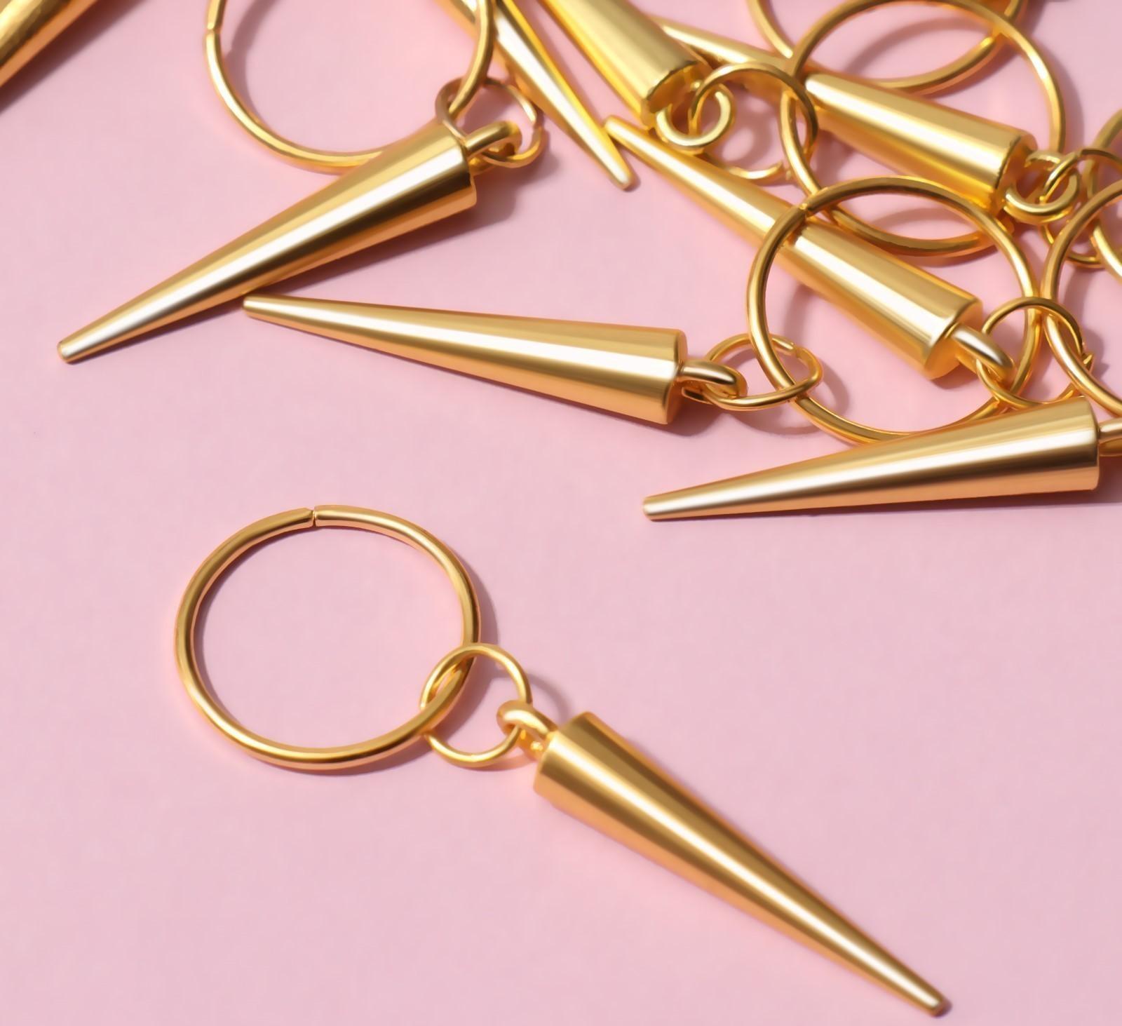 Декор для волос «Клин», 4,1 × 1 см, 10 шт, цвет золотистый