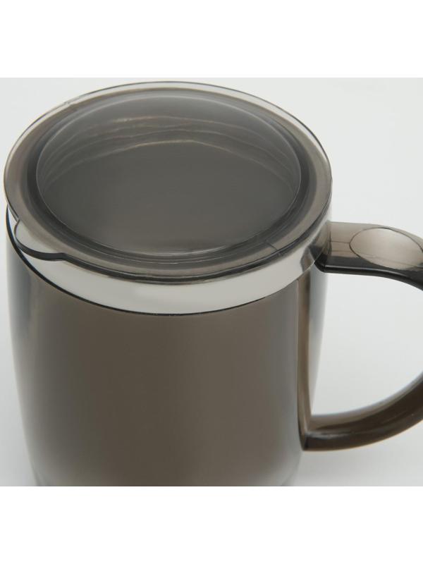 Термокружка, серия: Офис, 450 мл, сохраняет тепло 2 ч, 12 х 8.5 см, серая