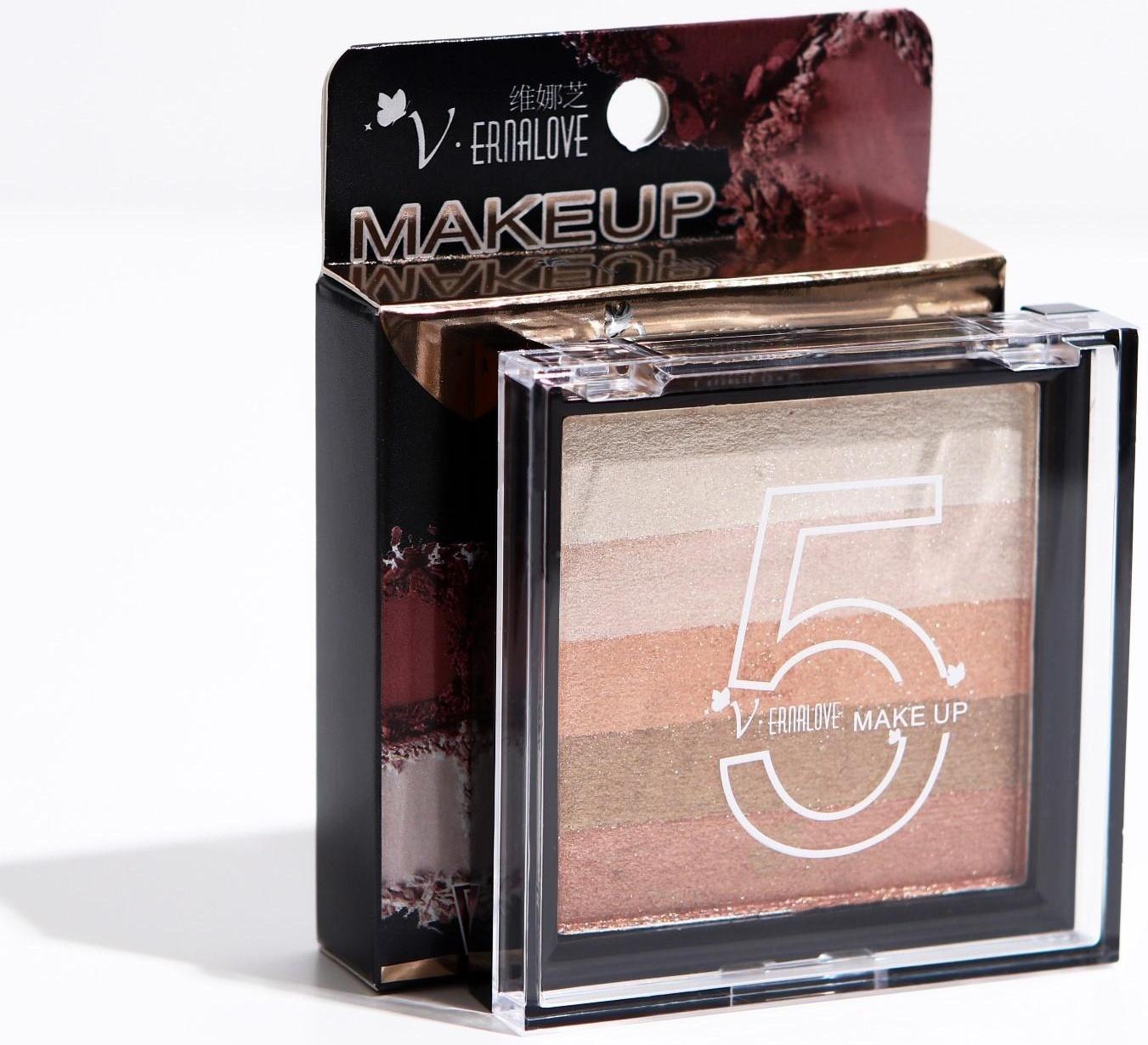 Набор теней для век, 5 цветов