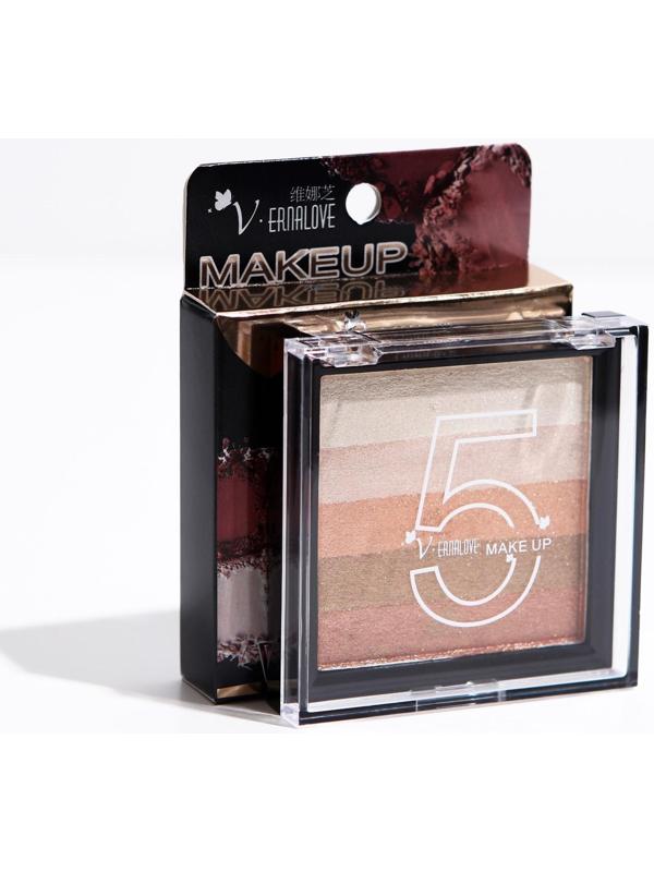 Набор теней для век, 5 цветов