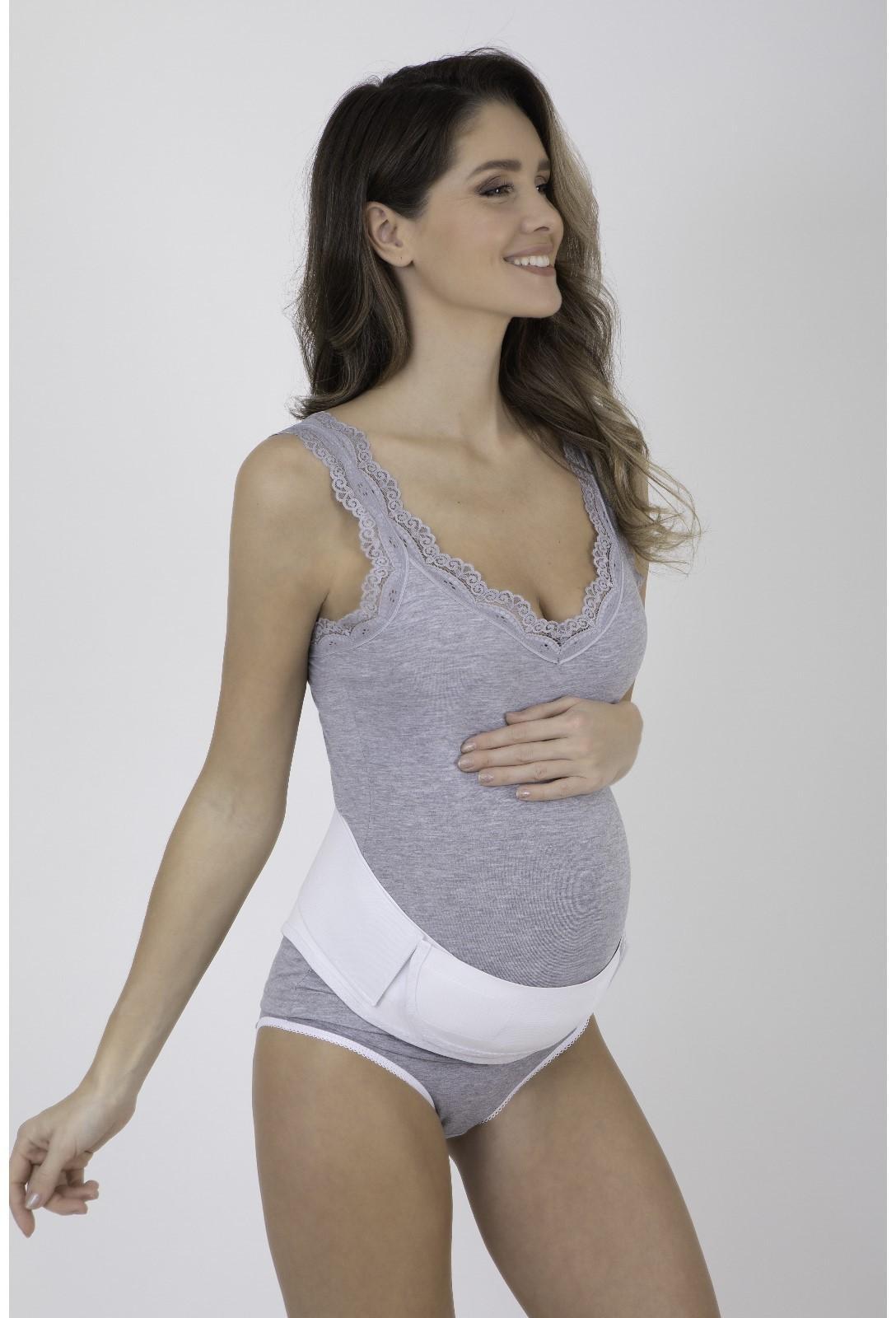 Пояс-корсет универсальный, эластичный, 115-125 см., цвет белый