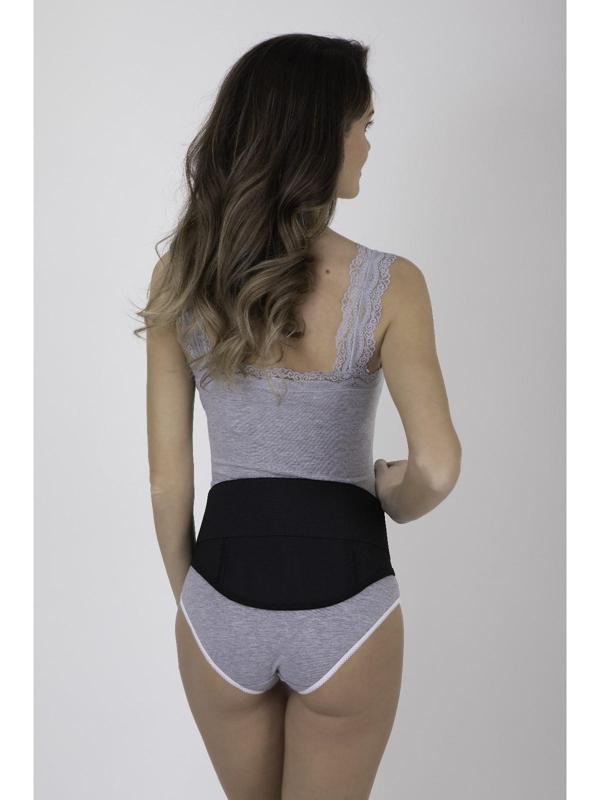 Пояс-корсет универсальный, эластичный, 115-125 см., цвет чёрный