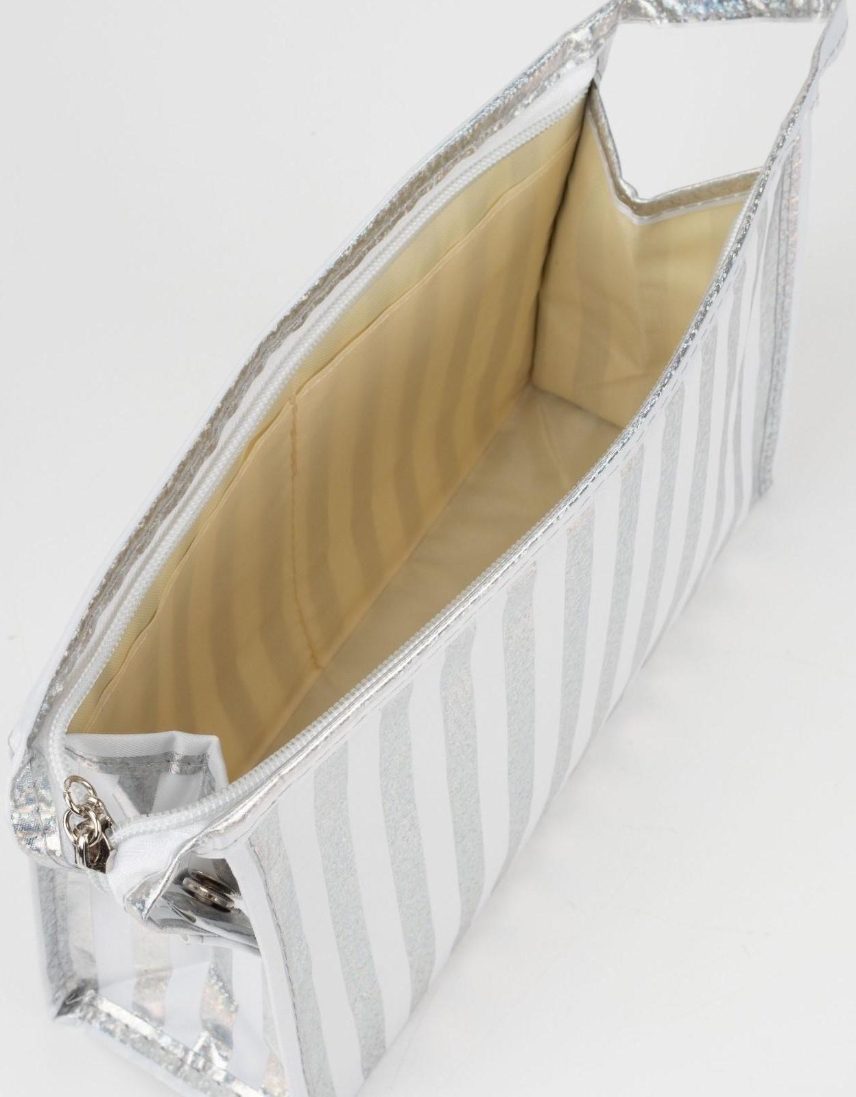 Косметичка на молнии, цвет белый