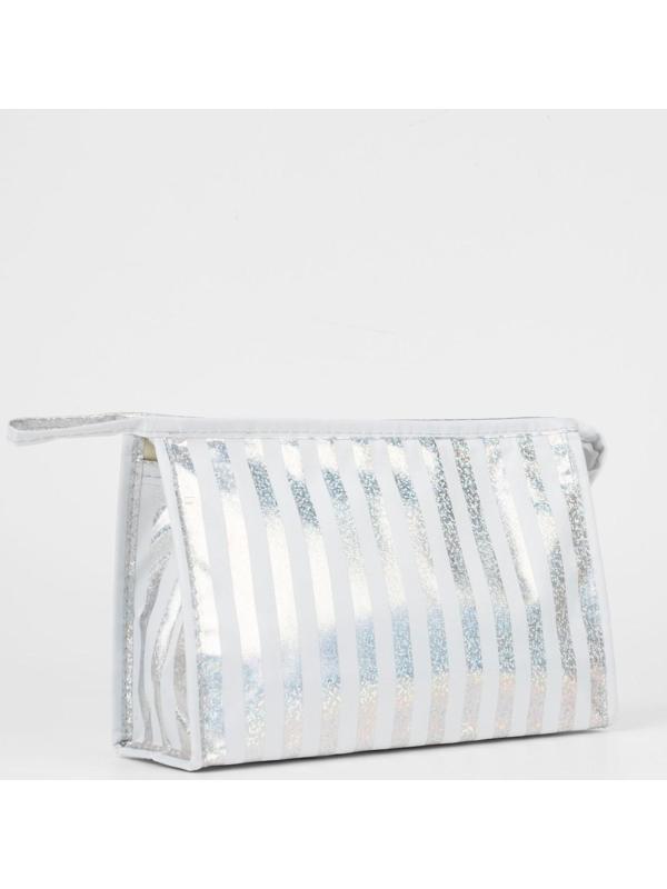 Косметичка на молнии, цвет белый