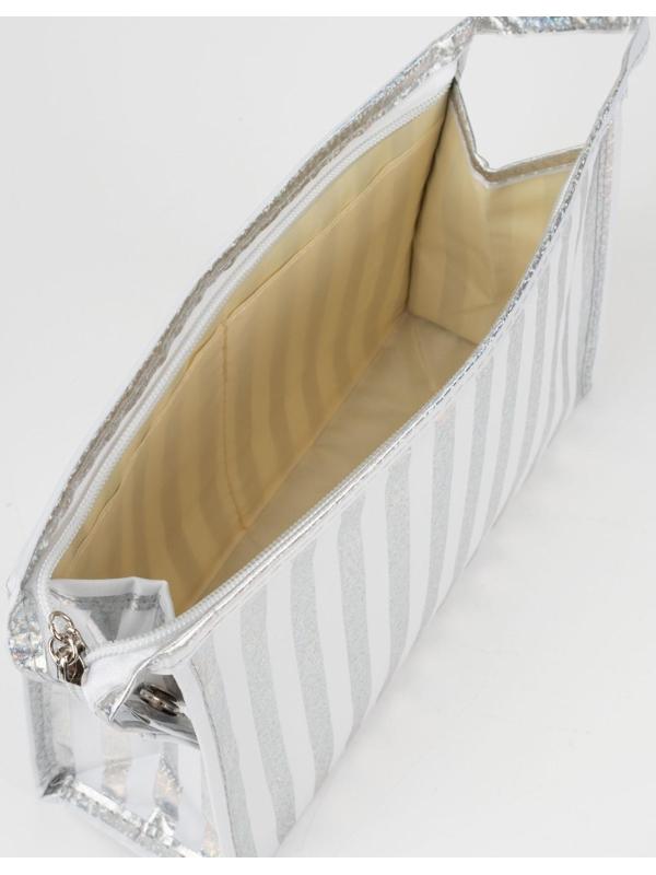 Косметичка на молнии, цвет белый