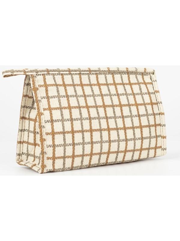 Косметичка на молнии, цвет белый