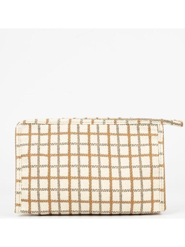 Косметичка на молнии, цвет белый