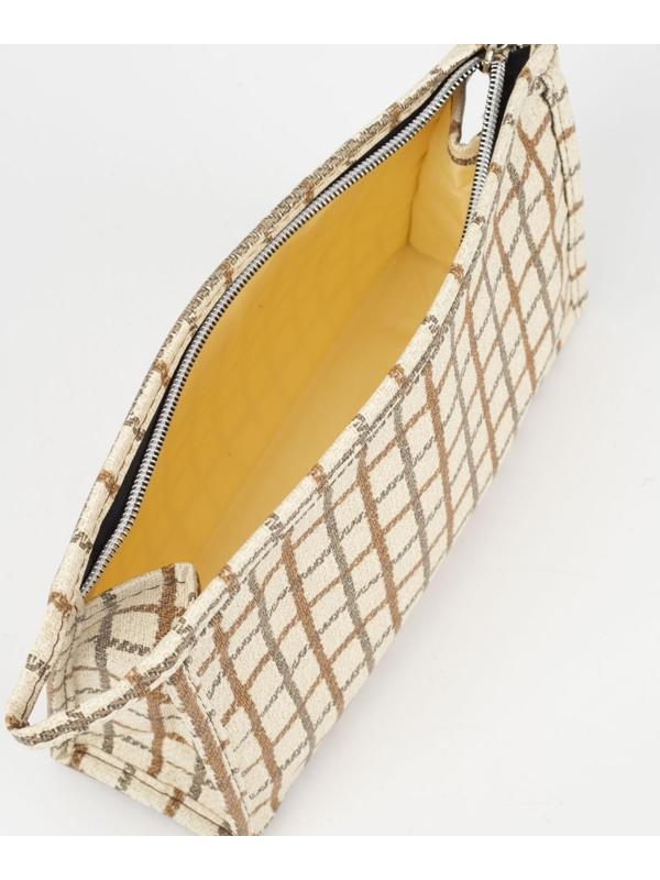 Косметичка на молнии, цвет белый