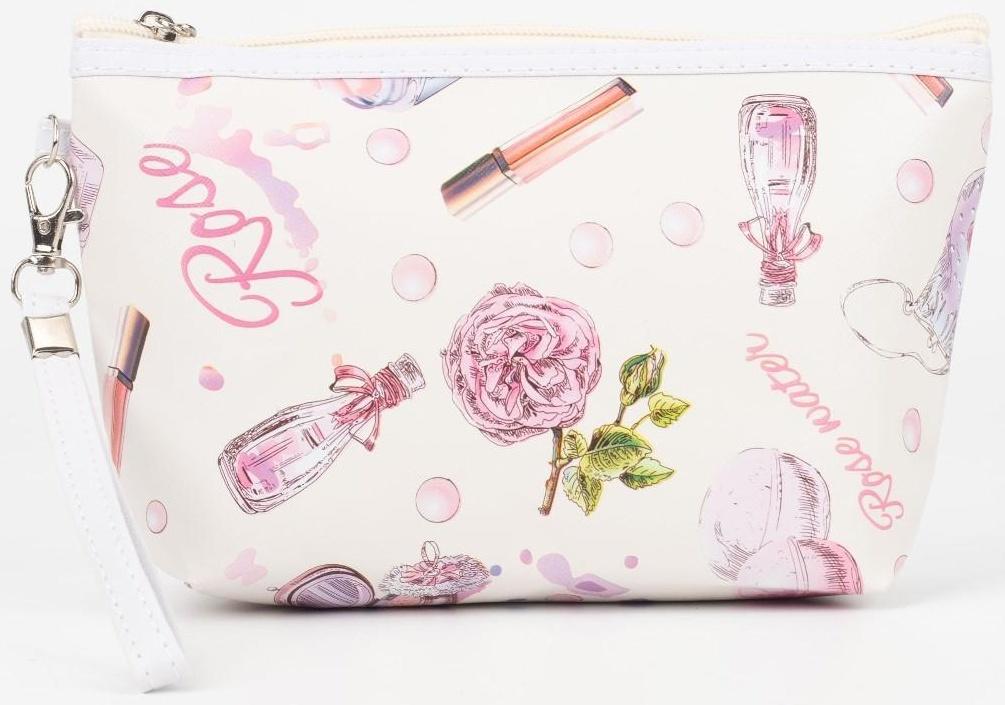 Косметичка на молнии, цвет белый