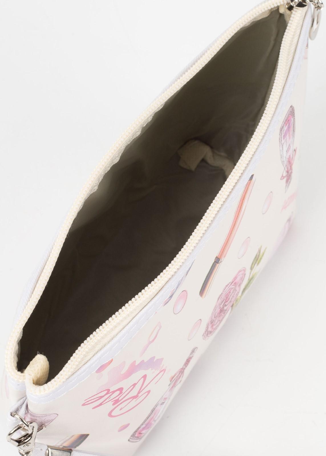 Косметичка на молнии, цвет белый