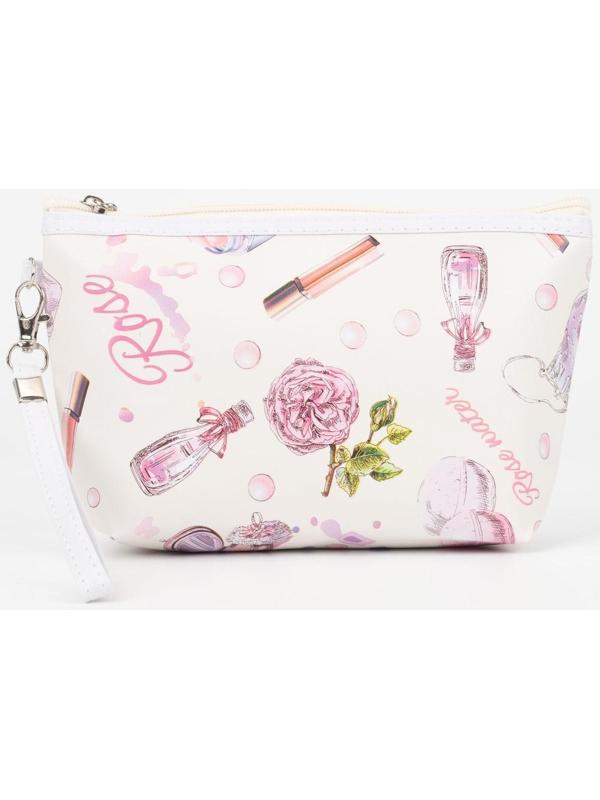 Косметичка на молнии, цвет белый