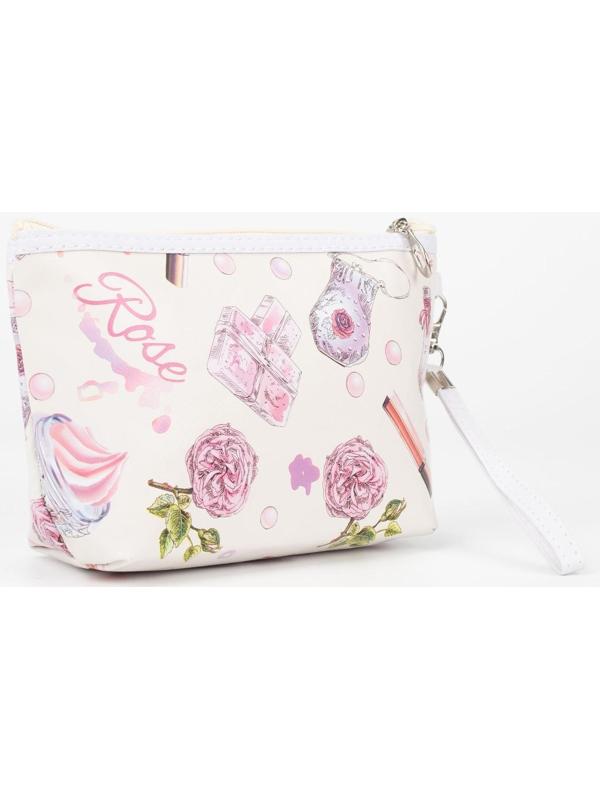 Косметичка на молнии, цвет белый