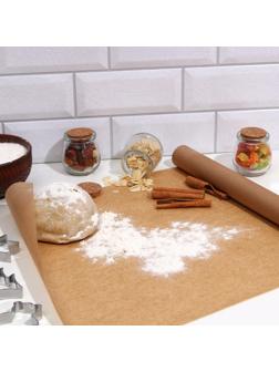 Пергамент силиконизированный, коричневый, жиростойкий, 38 см х 100 м