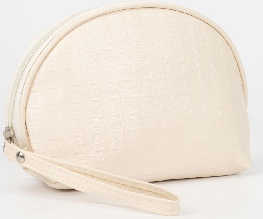 Косметичка на молнии, цвет белый