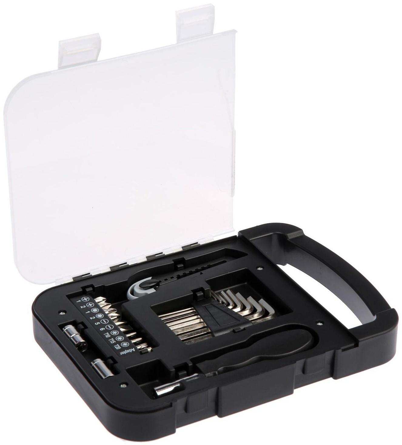 Набор инструментов ТУНДРА, подарочный пластиковый кейс, 22 предмета