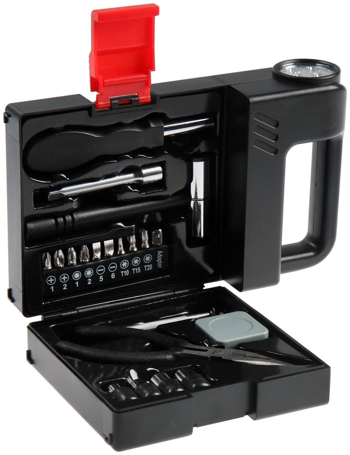 Набор инструментов ТУНДРА, подарочный пластиковый кейс 