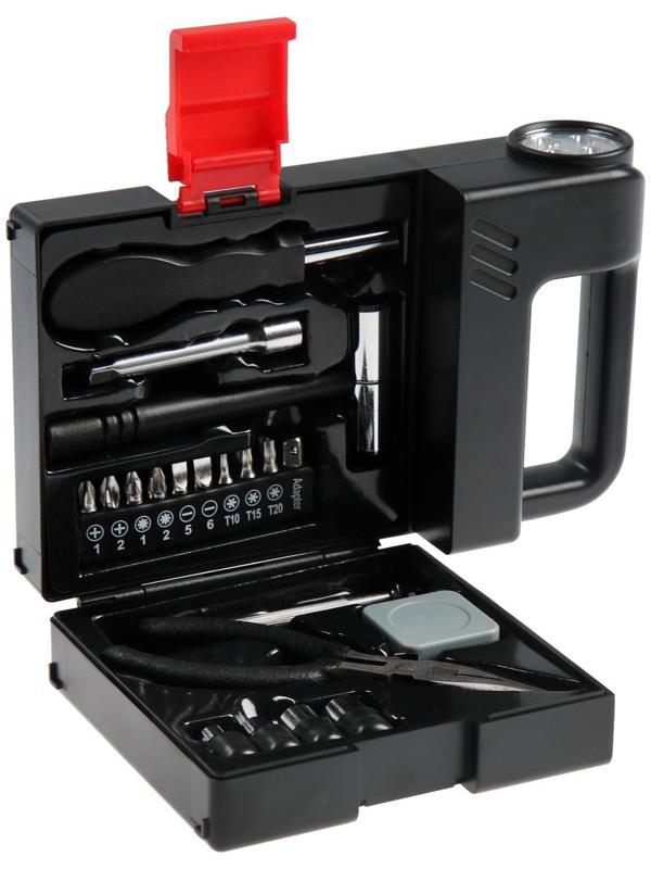 Набор инструментов ТУНДРА, подарочный пластиковый кейс 