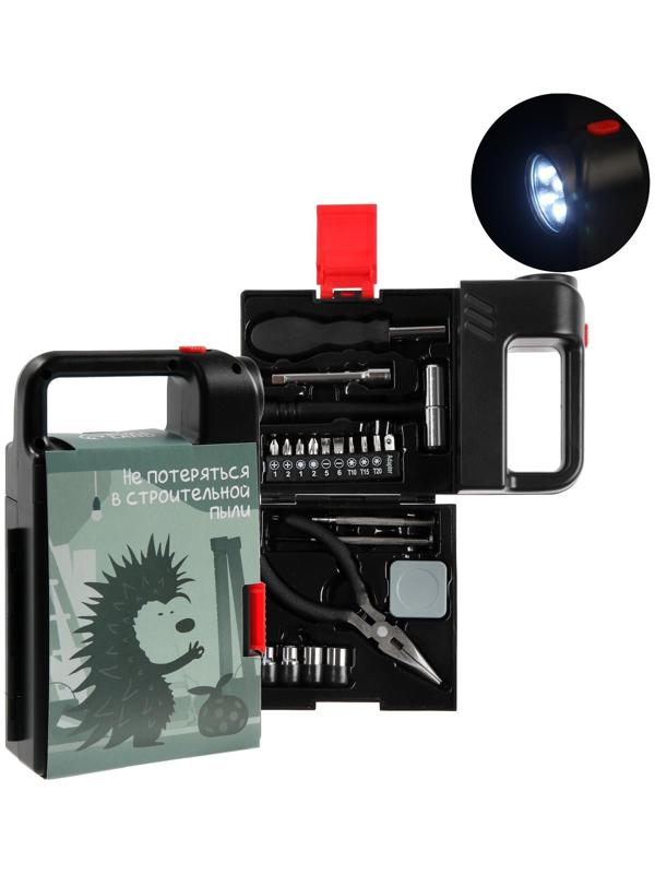 Набор инструментов ТУНДРА, подарочный пластиковый кейс 