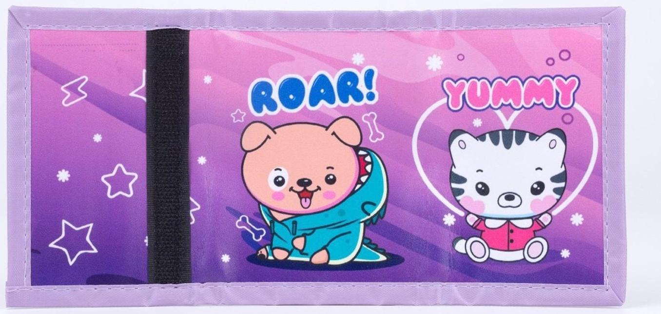 Кошелёк «Милые зверята» на липучке