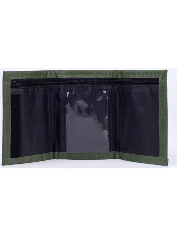 Кошелёк, отдел на липучке, цвет зелёный