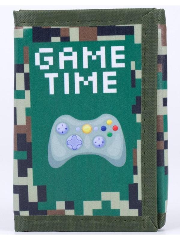 Кошелёк, отдел на липучке, цвет зелёный