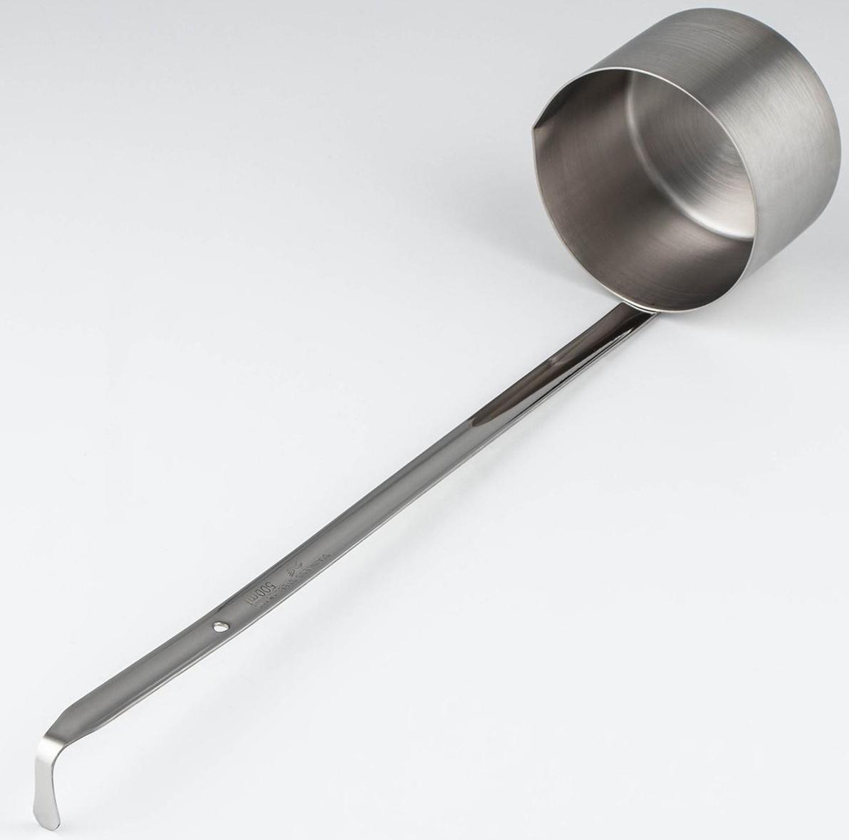 Половник-черпак из нержавеющей стали, 500 мл, h=44,5 см, цвет серебряный