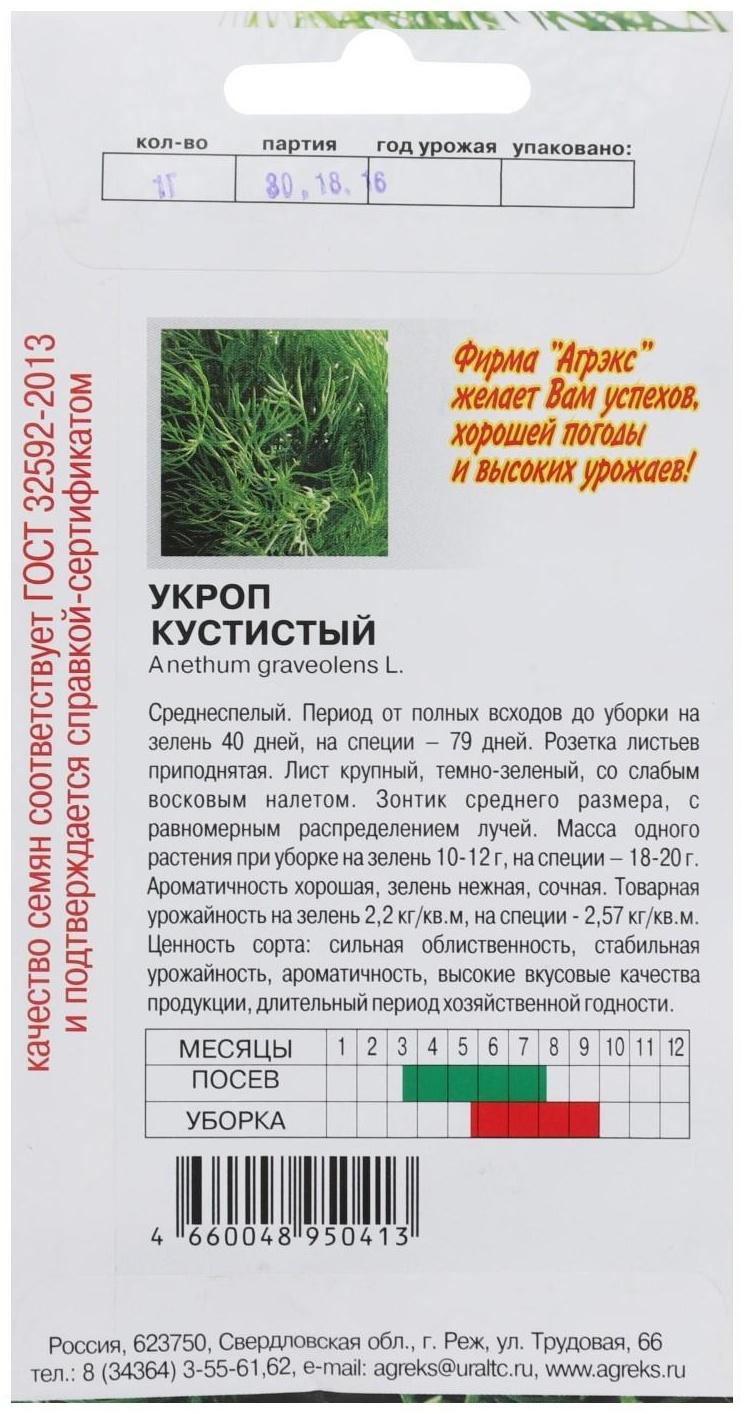 Семена Укроп 