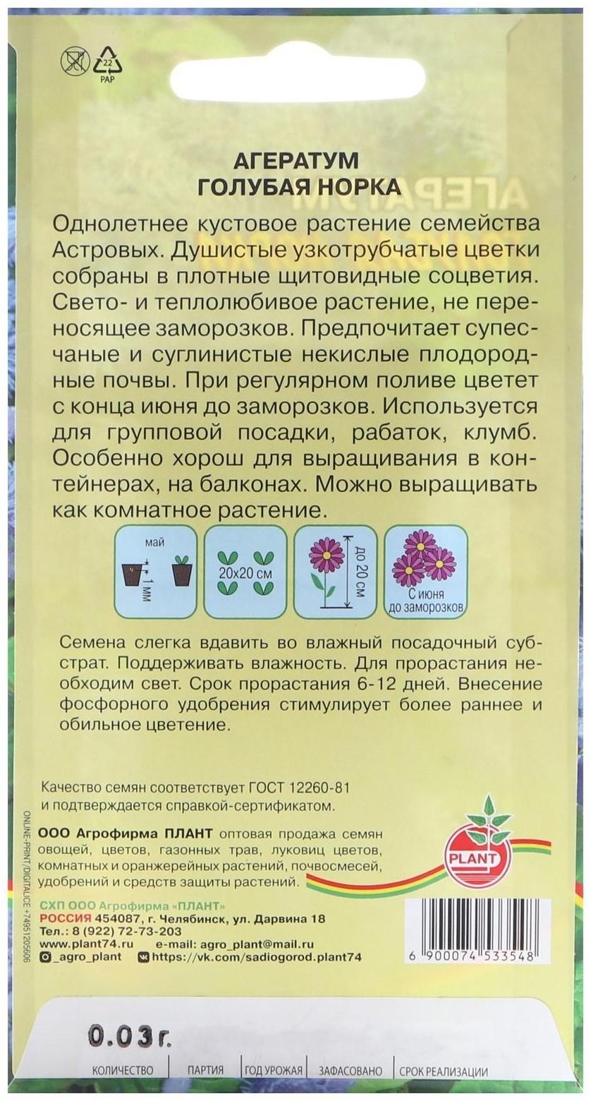 Семена цветов Агератум 