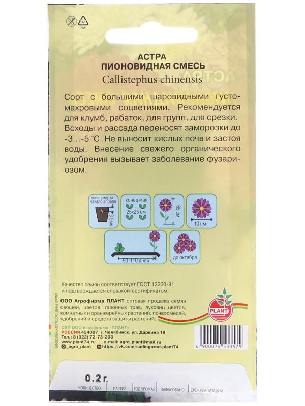 Семена цветов Астра 