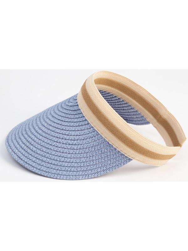 Козырёк плетёный для девочки MINAKU цвет синий, р-р 50-52