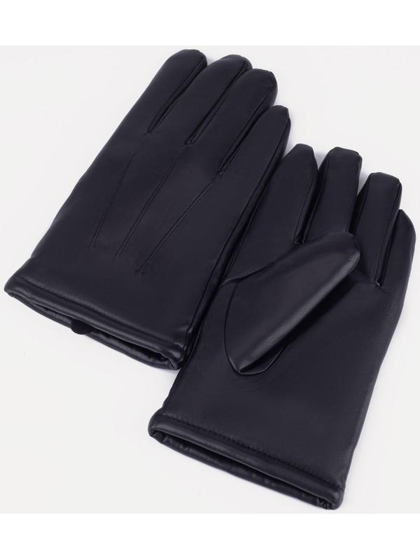 Перчатки мужские, размер 13, утеплитель искусственный мех, цвет чёрный