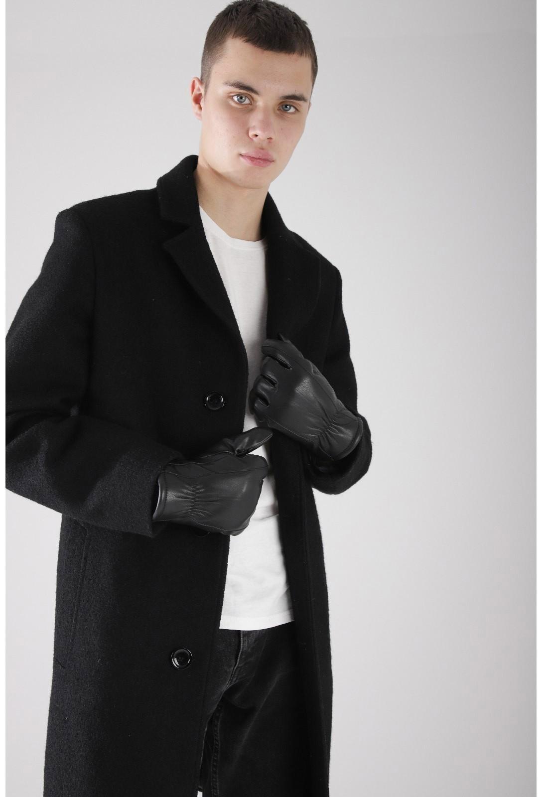 Перчатки мужские, размер 12, утеплитель искусственный мех, цвет чёрный