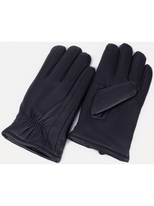 Перчатки мужские, размер 12.5, утеплитель искусственный мех, цвет чёрный