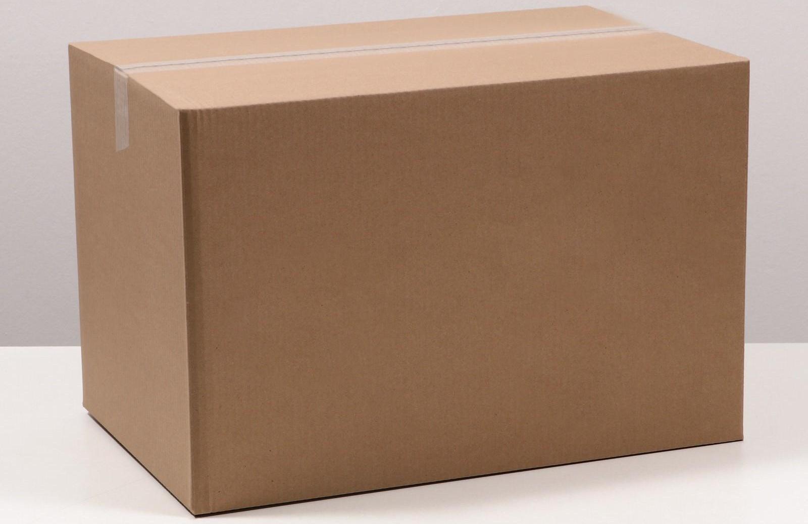 Коробка складная, бурая, 60 х 40 х 40 см