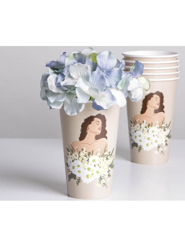 Стаканчик для цветов «Ромашки», 350 мл