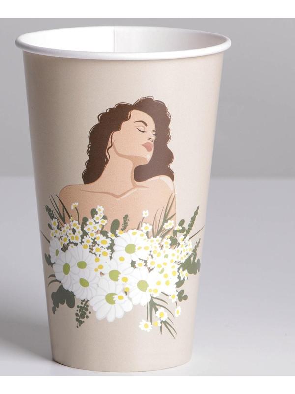 Стаканчик для цветов «Ромашки», 350 мл