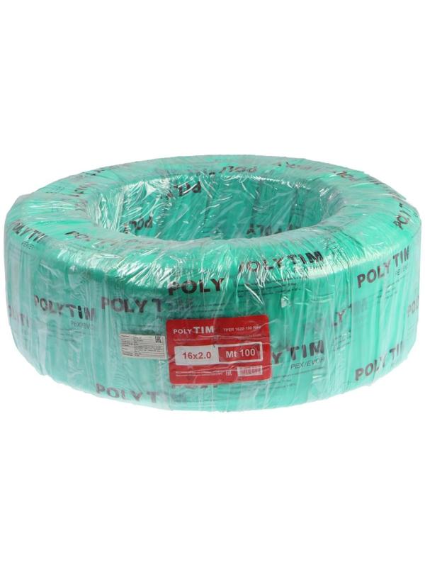 Труба из сшитого полиэтилена TIM, PEX-b, d=16х2 мм, с кислородным барьером, бухта 100 м