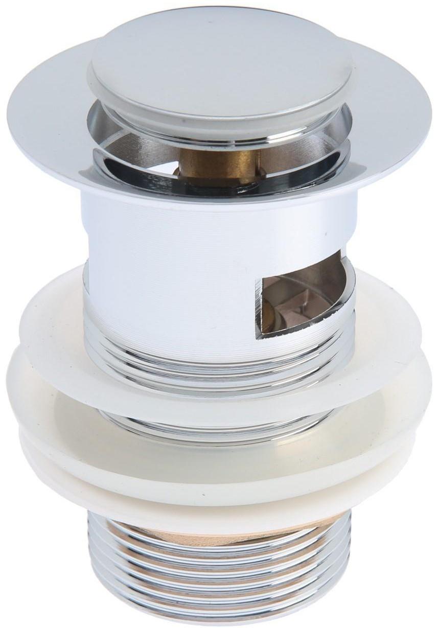 Донный клапан TIM BAR0801B, для раковины, с переливом, высота 8 см