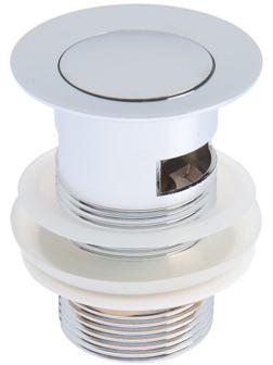 Донный клапан TIM BAR0801B, для раковины, с переливом, высота 8 см