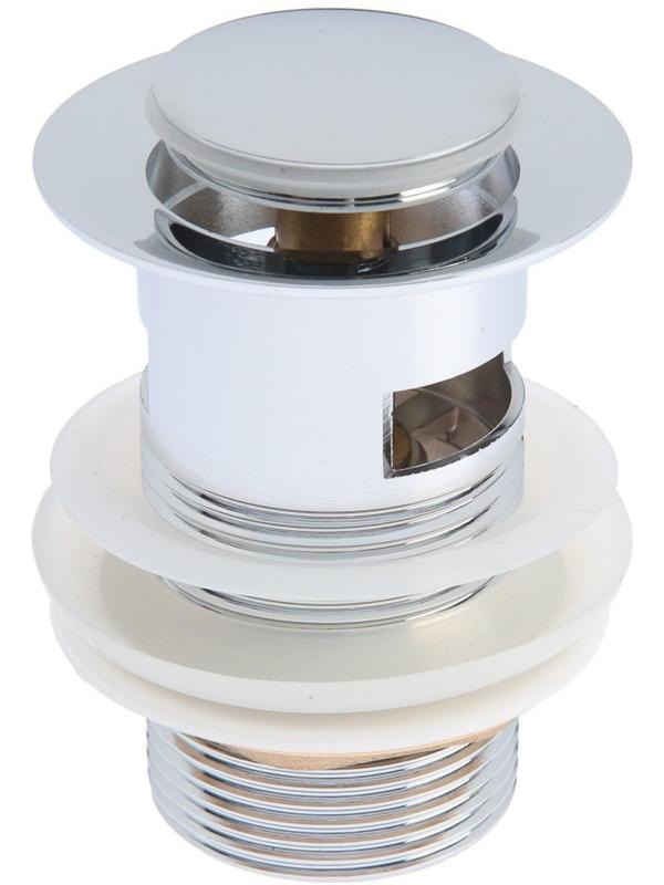 Донный клапан TIM BAR0801B, для раковины, с переливом, высота 8 см