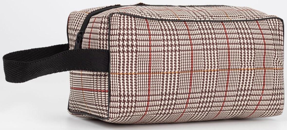 Косметичка на молнии, цвет бежевый