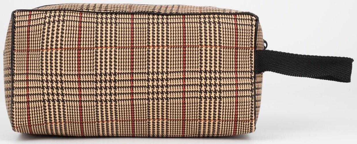 Косметичка на молнии, цвет коричневый