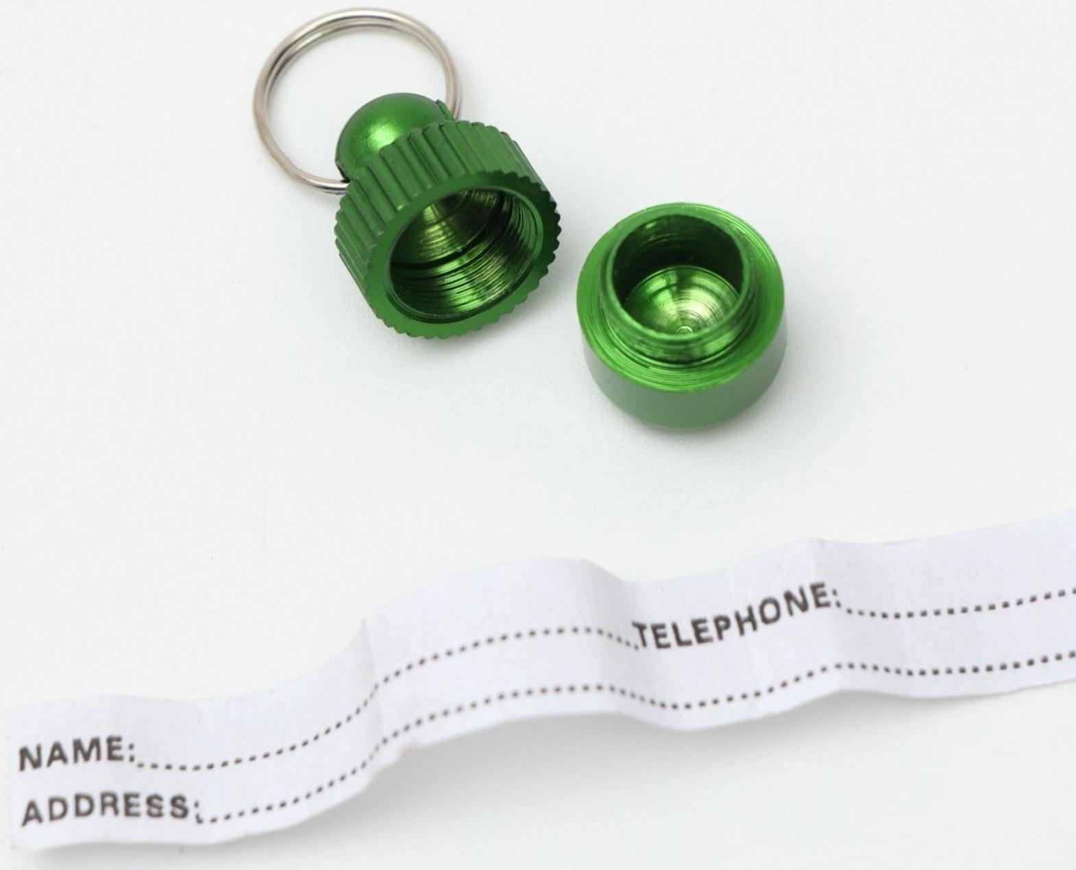 Адресник-капсула под записку 